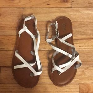 Mia brand white sandals